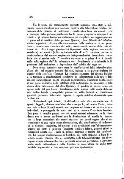 Folia medica periodico trimensile di patologia e clinica medica