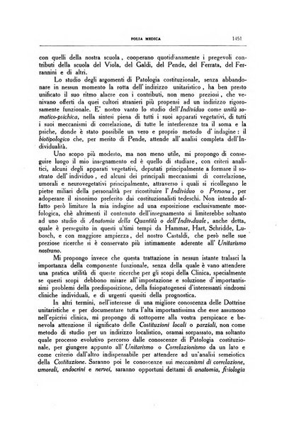 Folia medica periodico trimensile di patologia e clinica medica