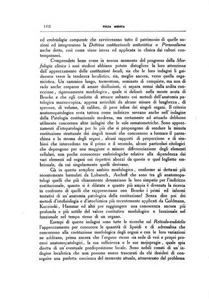 Folia medica periodico trimensile di patologia e clinica medica