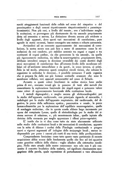 Folia medica periodico trimensile di patologia e clinica medica