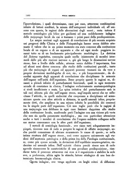 Folia medica periodico trimensile di patologia e clinica medica