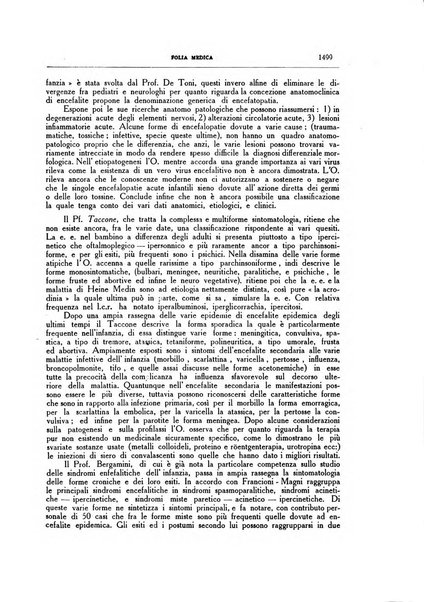 Folia medica periodico trimensile di patologia e clinica medica