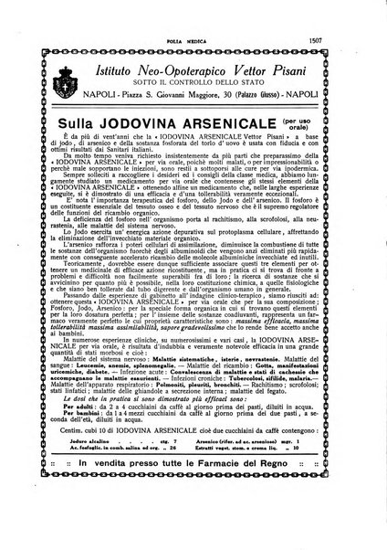 Folia medica periodico trimensile di patologia e clinica medica