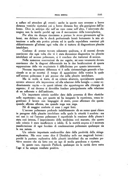 Folia medica periodico trimensile di patologia e clinica medica