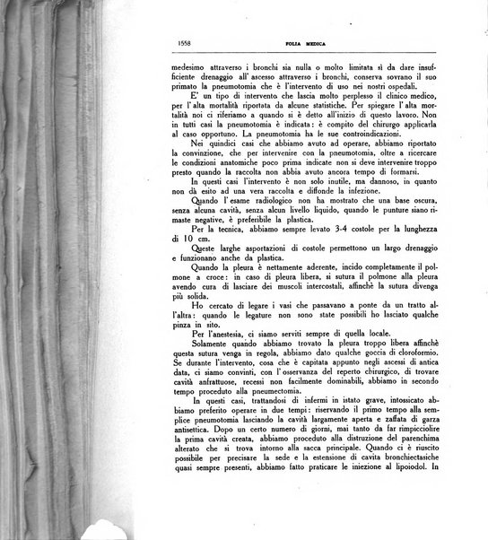 Folia medica periodico trimensile di patologia e clinica medica