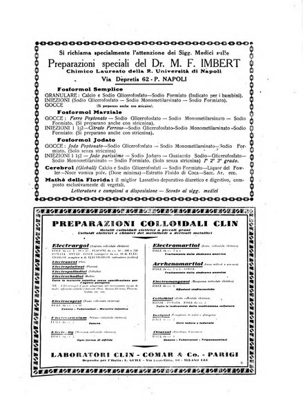 Folia medica periodico trimensile di patologia e clinica medica