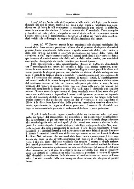 Folia medica periodico trimensile di patologia e clinica medica