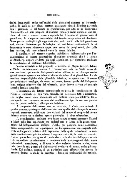 Folia medica periodico trimensile di patologia e clinica medica