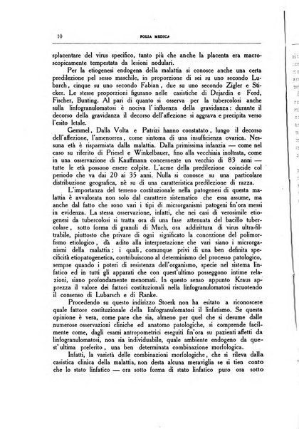 Folia medica periodico trimensile di patologia e clinica medica