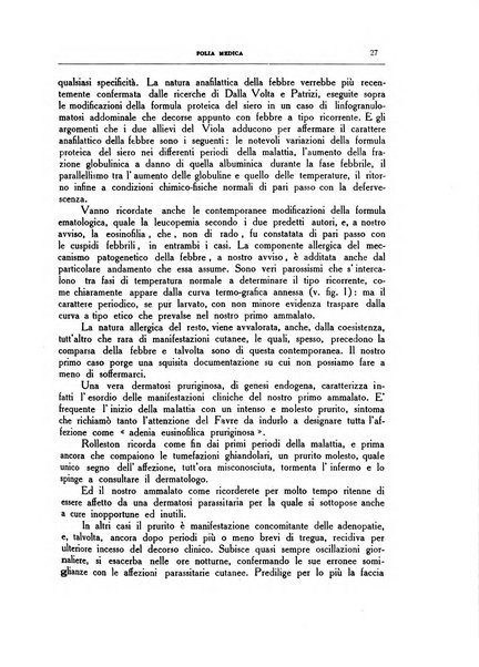 Folia medica periodico trimensile di patologia e clinica medica