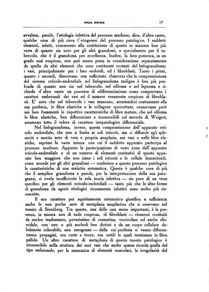 Folia medica periodico trimensile di patologia e clinica medica