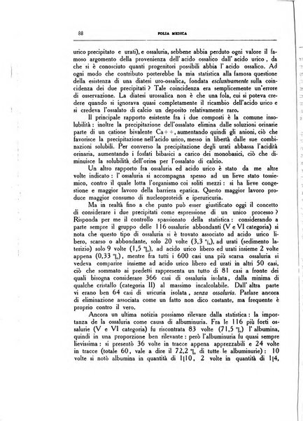 Folia medica periodico trimensile di patologia e clinica medica