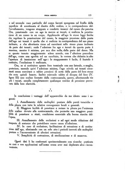 Folia medica periodico trimensile di patologia e clinica medica