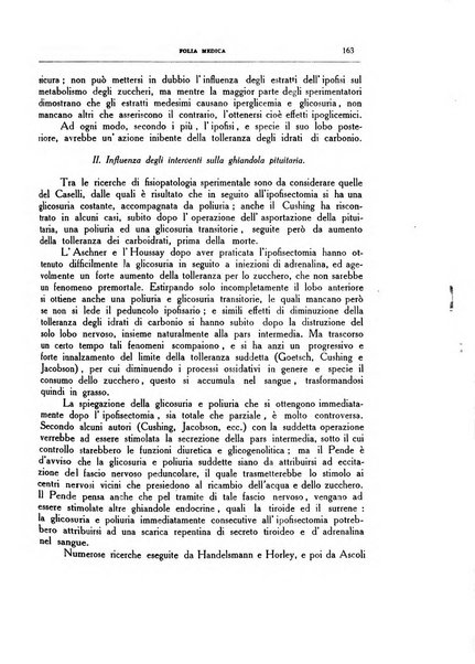 Folia medica periodico trimensile di patologia e clinica medica