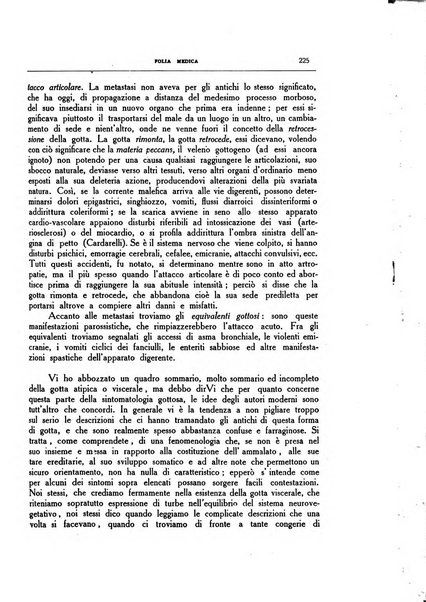 Folia medica periodico trimensile di patologia e clinica medica