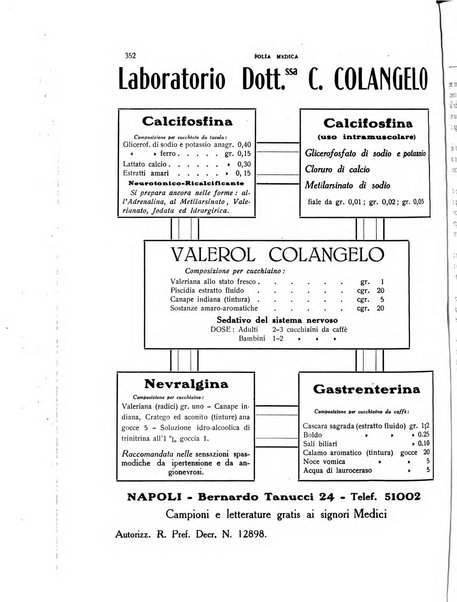 Folia medica periodico trimensile di patologia e clinica medica