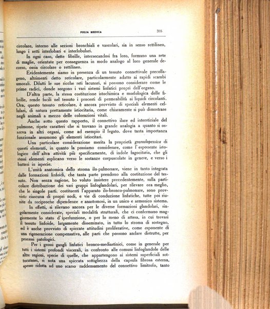 Folia medica periodico trimensile di patologia e clinica medica