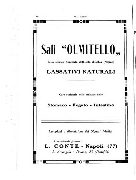 Folia medica periodico trimensile di patologia e clinica medica