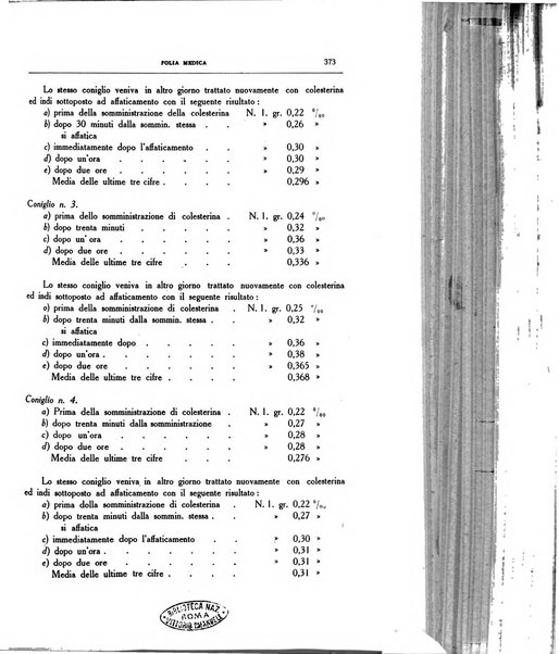 Folia medica periodico trimensile di patologia e clinica medica