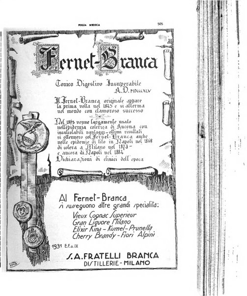 Folia medica periodico trimensile di patologia e clinica medica