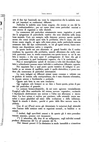 Folia medica periodico trimensile di patologia e clinica medica