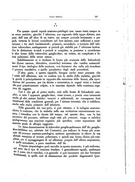 Folia medica periodico trimensile di patologia e clinica medica