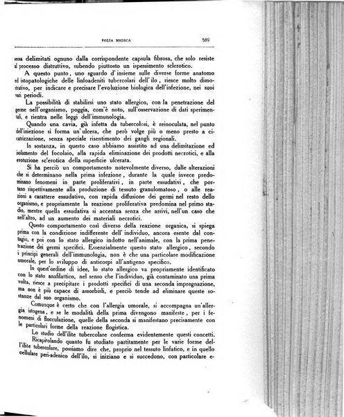 Folia medica periodico trimensile di patologia e clinica medica