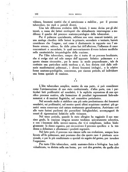 Folia medica periodico trimensile di patologia e clinica medica