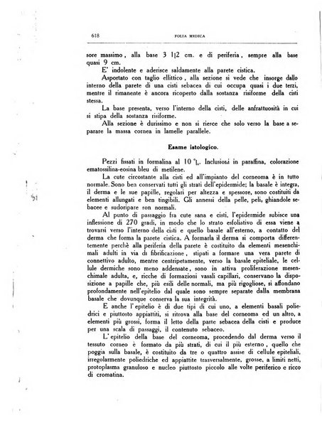 Folia medica periodico trimensile di patologia e clinica medica