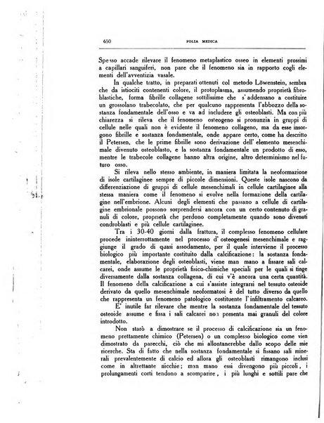 Folia medica periodico trimensile di patologia e clinica medica