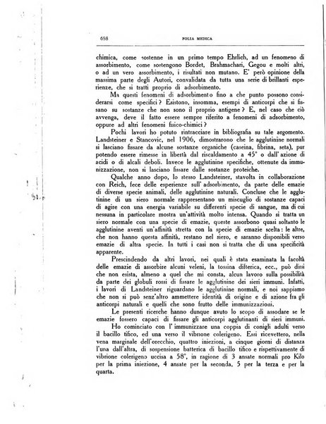 Folia medica periodico trimensile di patologia e clinica medica