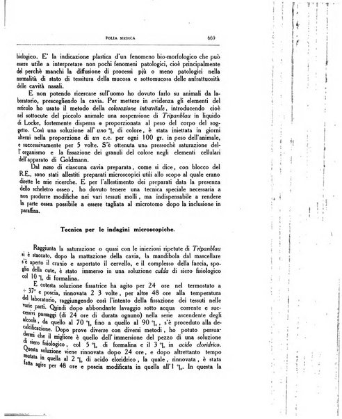 Folia medica periodico trimensile di patologia e clinica medica