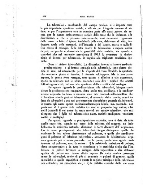 Folia medica periodico trimensile di patologia e clinica medica