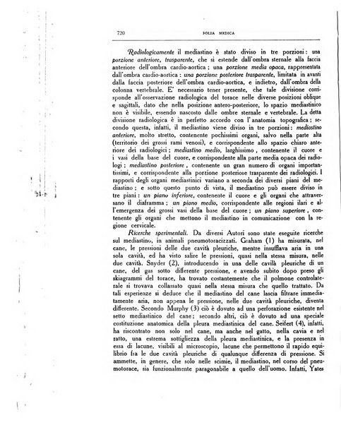 Folia medica periodico trimensile di patologia e clinica medica