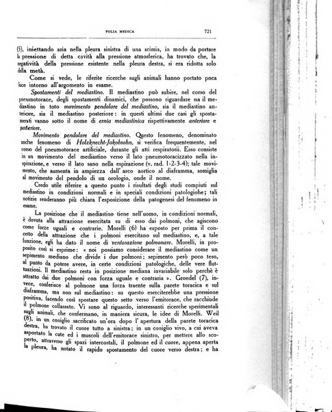 Folia medica periodico trimensile di patologia e clinica medica