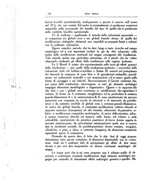 Folia medica periodico trimensile di patologia e clinica medica