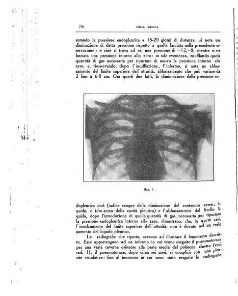 Folia medica periodico trimensile di patologia e clinica medica