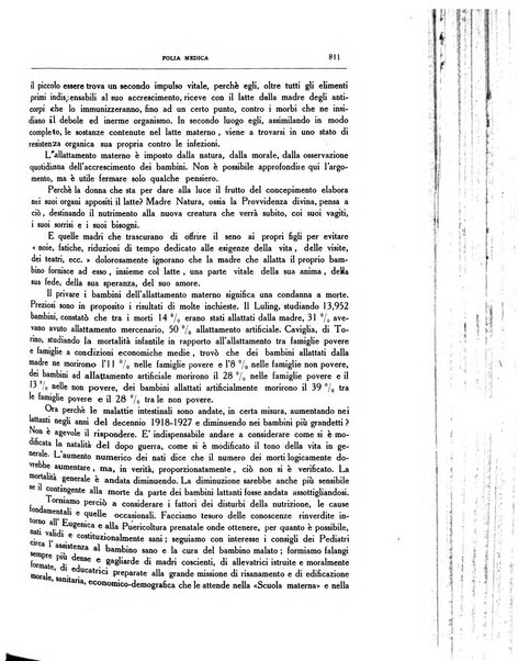 Folia medica periodico trimensile di patologia e clinica medica