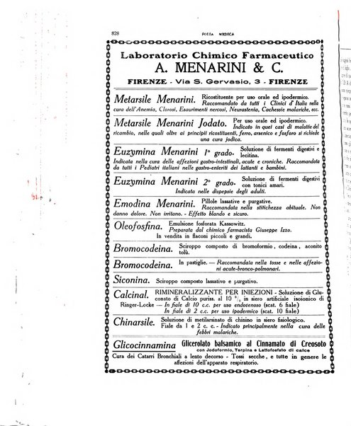 Folia medica periodico trimensile di patologia e clinica medica