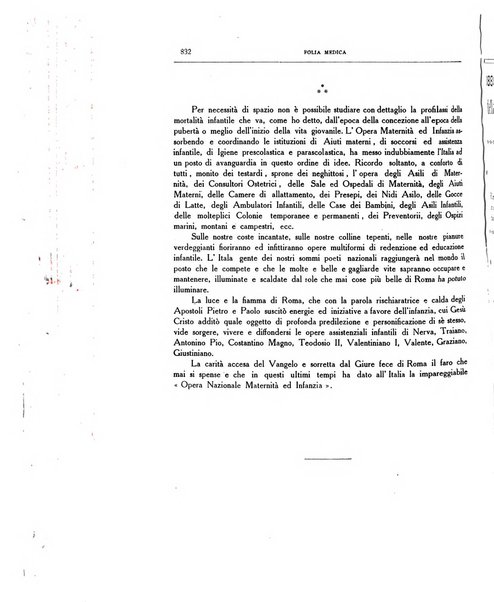 Folia medica periodico trimensile di patologia e clinica medica