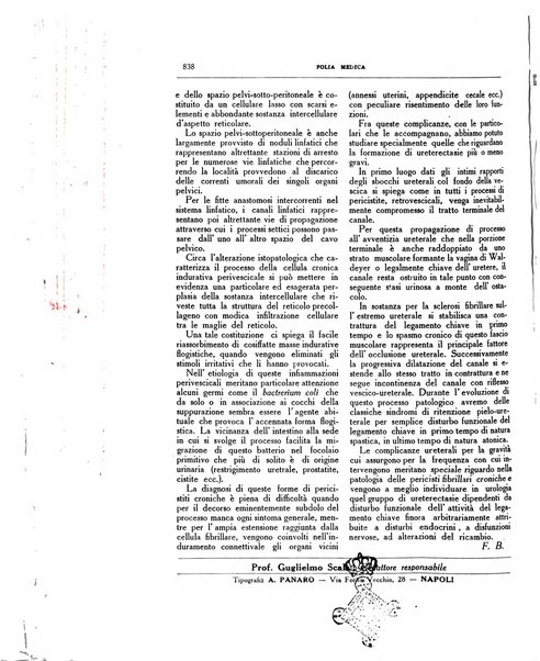 Folia medica periodico trimensile di patologia e clinica medica