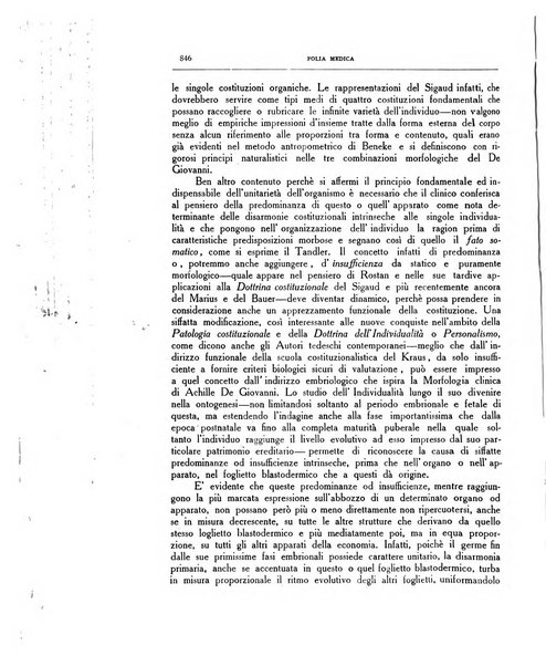 Folia medica periodico trimensile di patologia e clinica medica