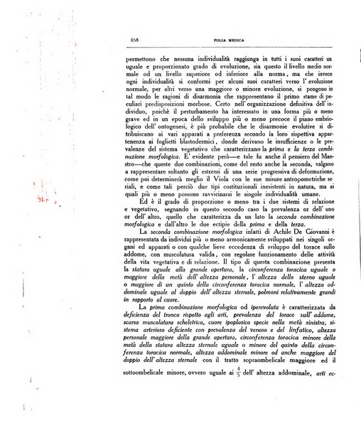 Folia medica periodico trimensile di patologia e clinica medica