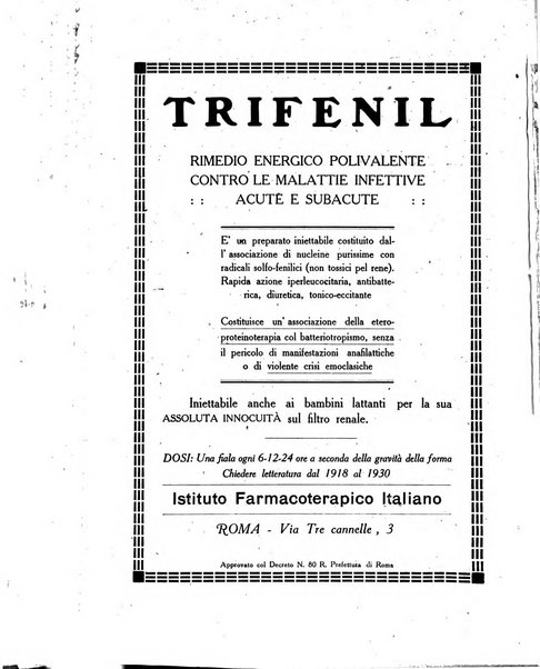 Folia medica periodico trimensile di patologia e clinica medica