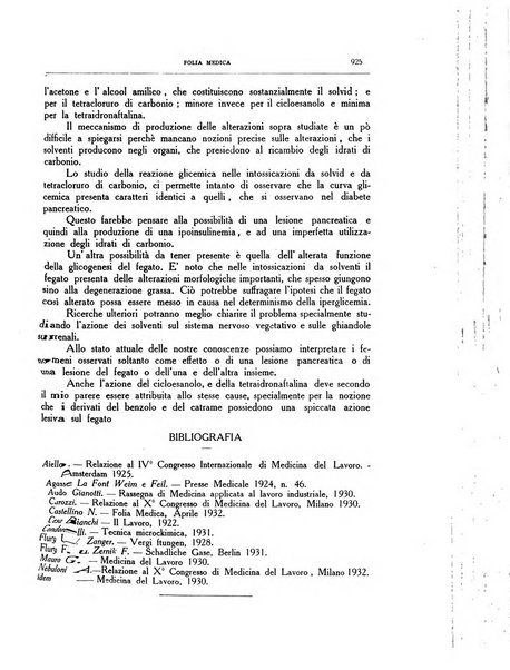 Folia medica periodico trimensile di patologia e clinica medica