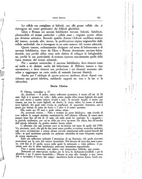 Folia medica periodico trimensile di patologia e clinica medica