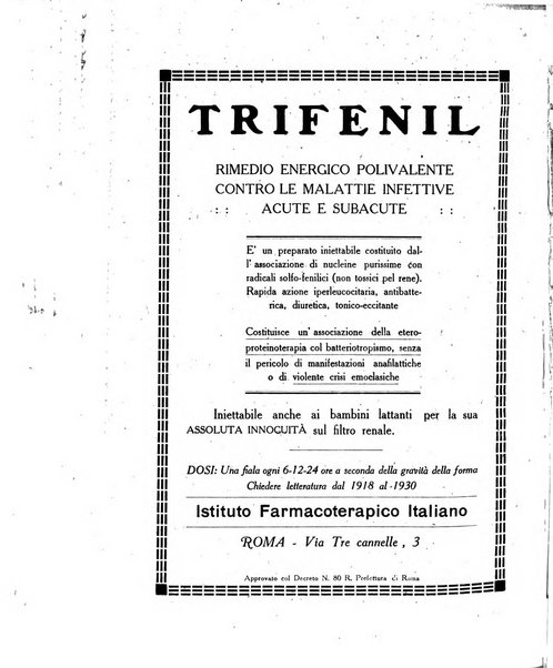 Folia medica periodico trimensile di patologia e clinica medica