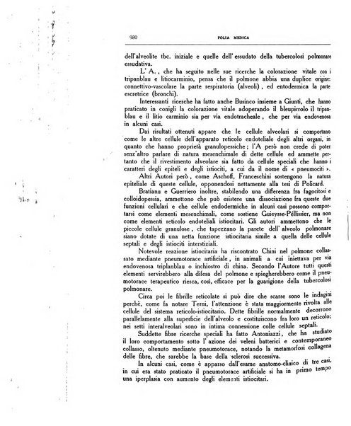 Folia medica periodico trimensile di patologia e clinica medica