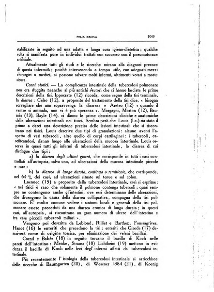 Folia medica periodico trimensile di patologia e clinica medica