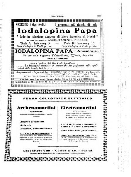 Folia medica periodico trimensile di patologia e clinica medica